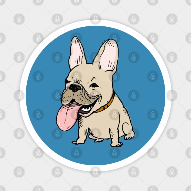 French Bulldog Magnet by Coffee Squirrel